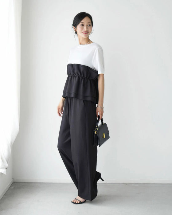 1枚で今っぽ コーデが 即完成 ビスチェ風トップス