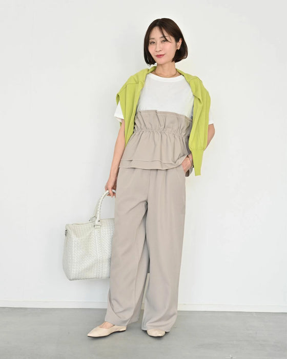 1枚で今っぽ コーデが 即完成 ビスチェ風トップス