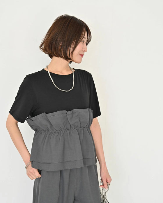 1枚で今っぽ コーデが 即完成 ビスチェ風トップス