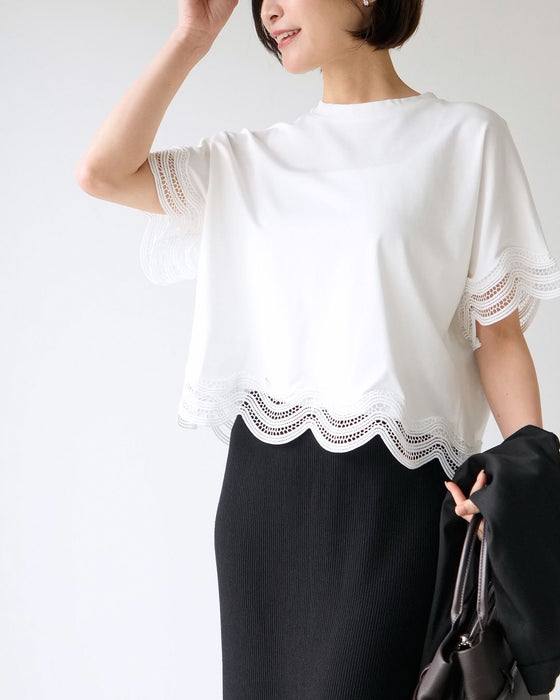 大人レースの一癖Tシャツ INなしで素敵！