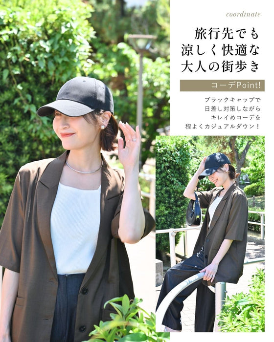 深めでキレイ かぶる日傘