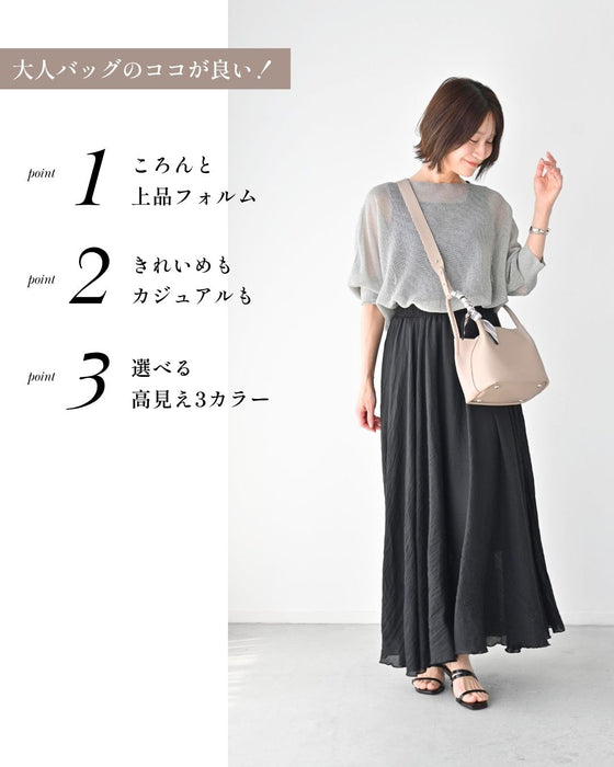 コンパクト×大容量 愛されキューブ鞄 おまけスカーフ付き
