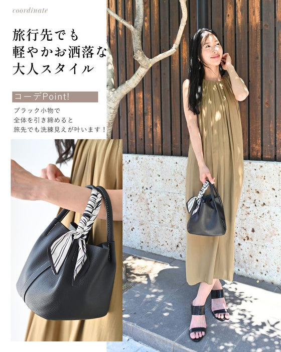 コンパクト×大容量 愛されキューブ鞄 おまけスカーフ付き