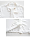 アクセ要らず！上品で華やかボウタイブラウス