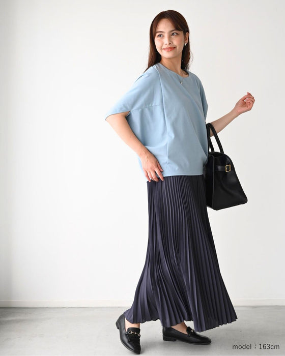 体型カバーをもっとおしゃれに。大人のお仕事Tシャツ