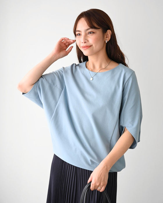 体型カバーをもっとおしゃれに。大人のお仕事Tシャツ