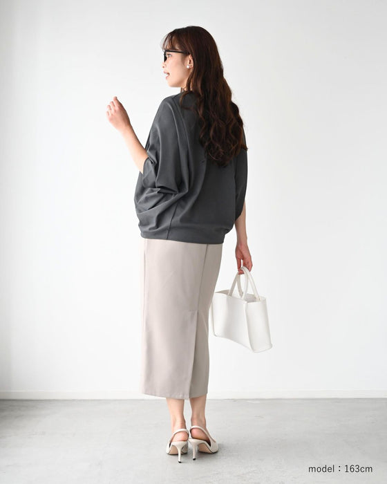 体型カバーをもっとおしゃれに。大人のお仕事Tシャツ