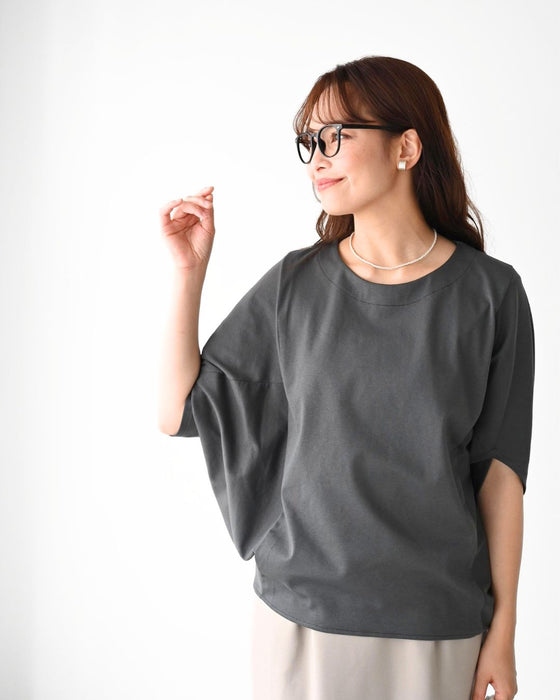 体型カバーをもっとおしゃれに。大人のお仕事Tシャツ