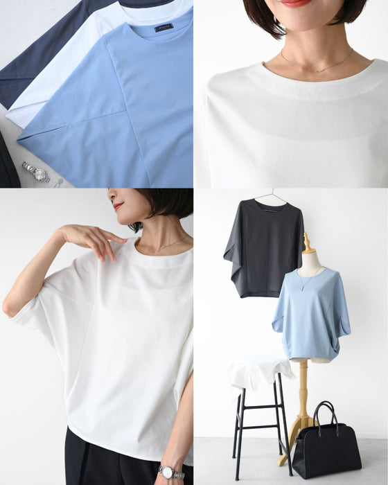 体型カバーをもっとおしゃれに。大人のお仕事Tシャツ