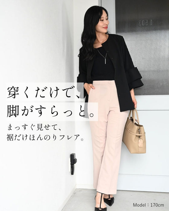 見た目きっちり実は楽穿きお仕事パンツ