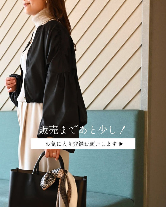 仕事も休日もこれ一枚。大人の羽織袖ぽわんジャケ