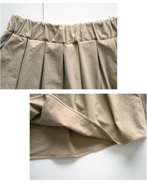 14個の立体タック 軽暖スカート