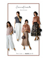 A casual yet gorgeous autumn look! A lustrous blouse set outfit