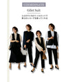 Layer it up for a stylish look! Gilet suit work outfit