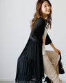 Stay cool and neat! Pleated cardigan set