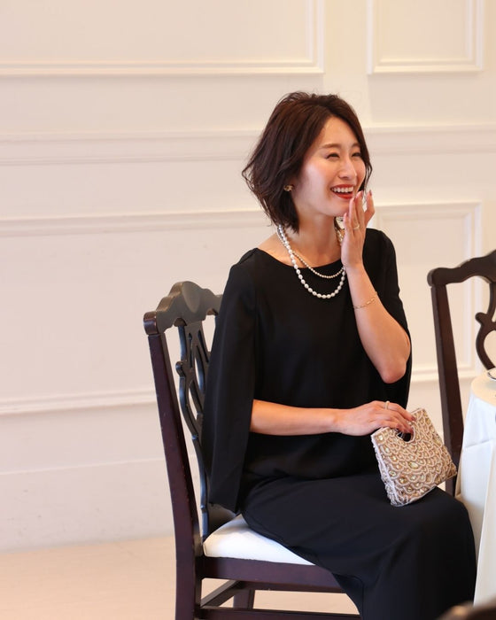 アラフォー世代のTPOに 洗えるセミフォーマル 3シーンきちんと!✓結婚式✓会社パーティー✓略式法事