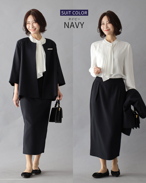 【期間限定2000円OFF！1/9(金）20:00～1/16（金）01:59 】卒業・入学に！3点セット 今どきスーツ×ボウタイブラウス