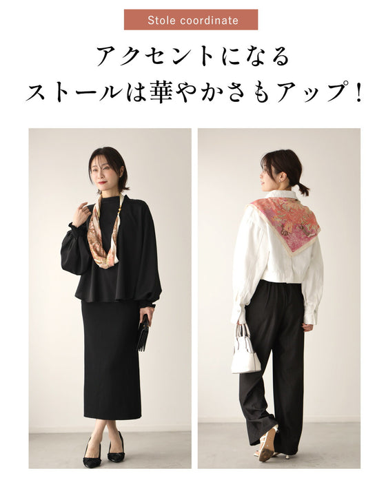 【母の日ギフト】母の日限定！ストール×お花セット マグネット ストール