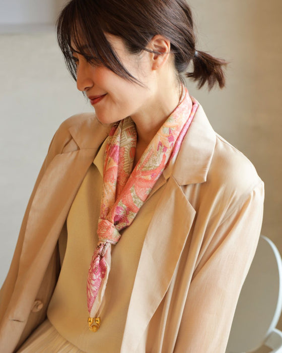 【母の日ギフト】母の日限定！ストール×お花セット マグネット ストール