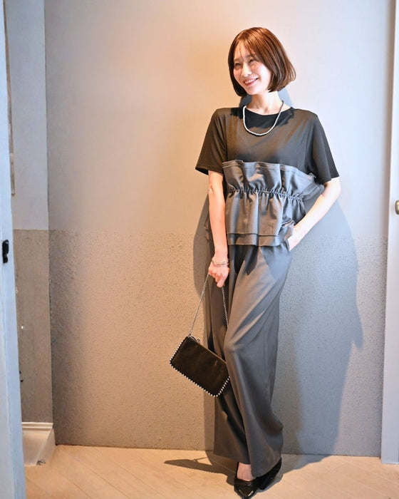 楽キレイ！ そのまま お出かけ ビスチェ風セットアップ