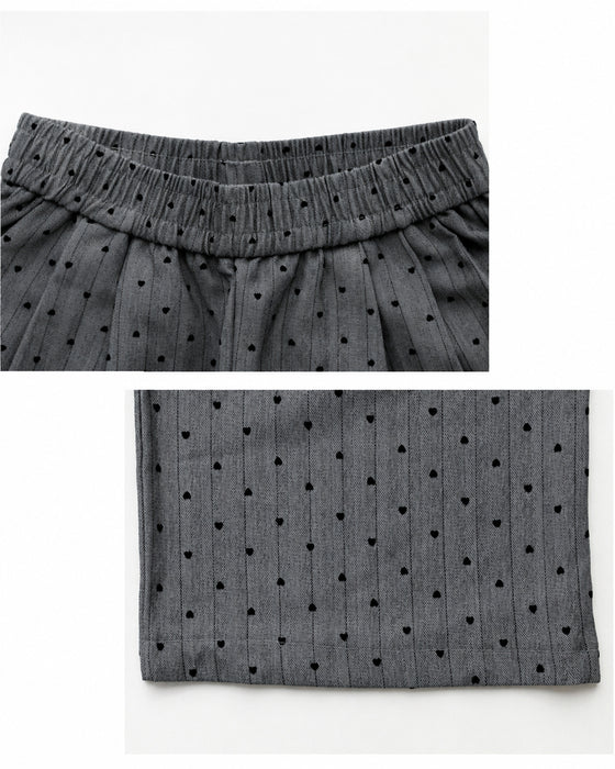 期間限定！コラボ４Set 500円OFF!  MiE × Ehre style 大人可愛いはさりげなく　プリーツ×ハート柄ストライプセット