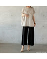 Soft texture. Wide pants. 
