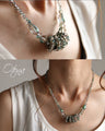 Ring necklace that changes with light