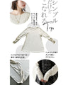 Versatile and versatile! Cuffed sleeve top