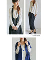 Versatile and versatile! Cuffed sleeve top