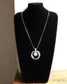 Bold and sparkling long necklace