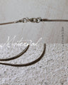 Bold and sparkling long necklace