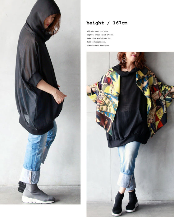 Leave a lasting impression. A see-through hoodie for adults.