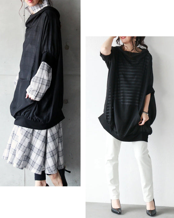 Leave a lasting impression. A see-through hoodie for adults.