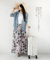 空気な軽さ、女っぽい透け感を。フード付きカーデ。『スカイブルー』