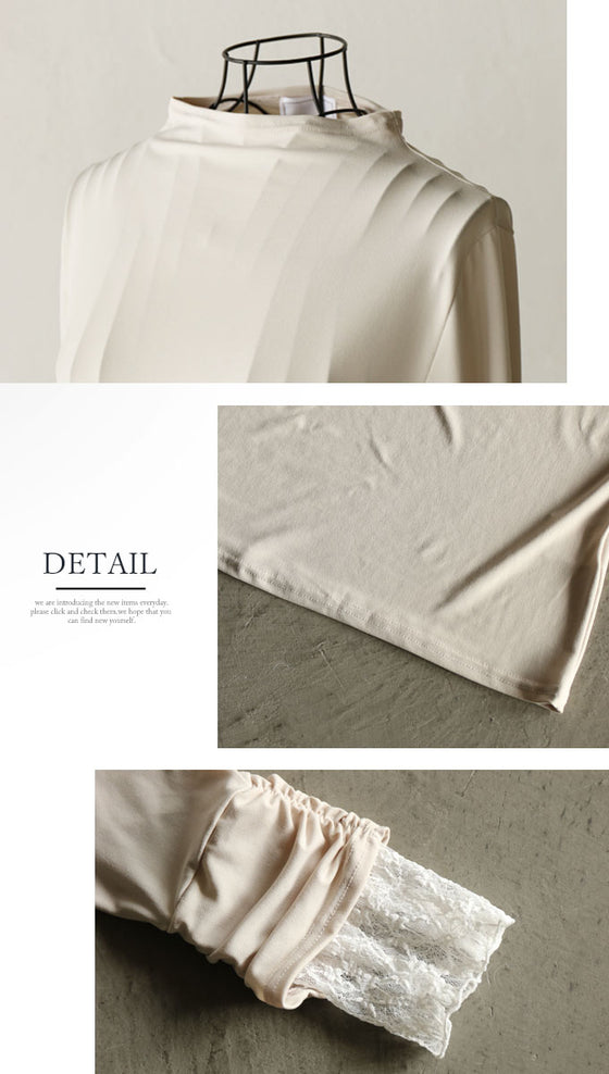 An OTONA original. The soft lace sleeves add a touch of adult sensuality.