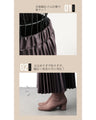 Easy to care for! Leather look pleated skirt