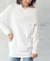 『Off-white』Made in Japan! Dolman-style deformed silhouette. Multi-functional pullover.