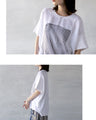 Carefully designed silhouette and different materials. Cool illusion art print. 