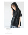 雰囲気上手な私をつくるスタンドネックTシャツ『ブラック』