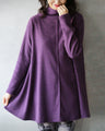 シルエットで高見えニットチュニック。 日常のアップデート!『パープル』