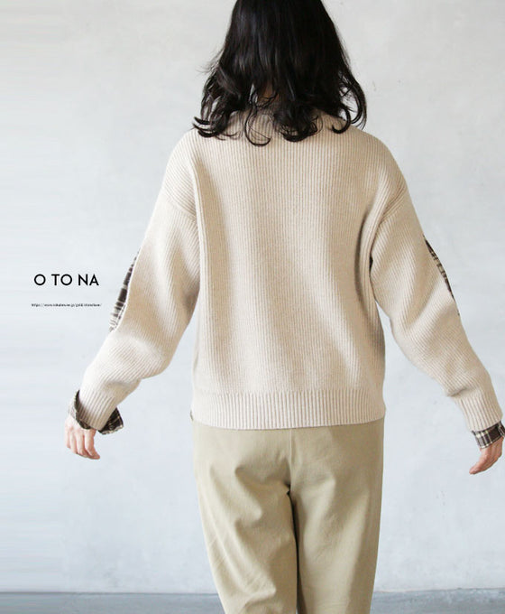 【セール商品返品交換不可】ぱっくり袖に惚れました。 リブニット