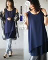OTONA original. Tops for adults. Layered tank 