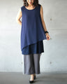 OTONA original. Tops for adults. Layered tank 