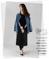 Denim blouson with lines