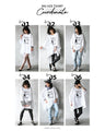 Made in Japan. Loose fitting big size T-shirt. Adult chouchou.