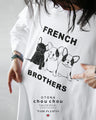 Made in Japan. Loose fitting big size T-shirt. Adult chouchou.