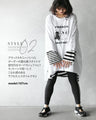 Made in Japan. Loose fitting big size T-shirt. Adult chouchou.