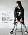 Made in Japan. Loose fitting big size T-shirt. For women. 『Black』