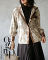 OTONA original. Vintage satin parka in light brown for winter