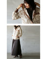 OTONA original. Vintage satin parka in light brown for winter